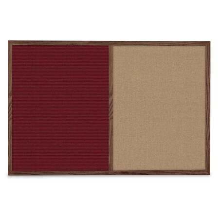 United Visual Products Slim Style Indoor Enclosed Corkboard, 36 UV504SC-WHITE-PEARL